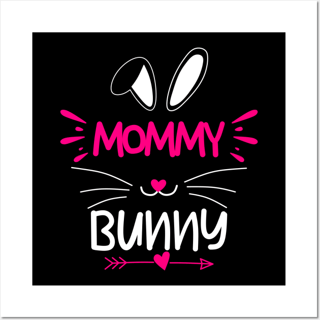 Mommy Bunny, Mama Bunny, Bunny Mom,Easter Mommy Bunny, Bunny mama, Baby Bunny. Wall Art by Motivation sayings 